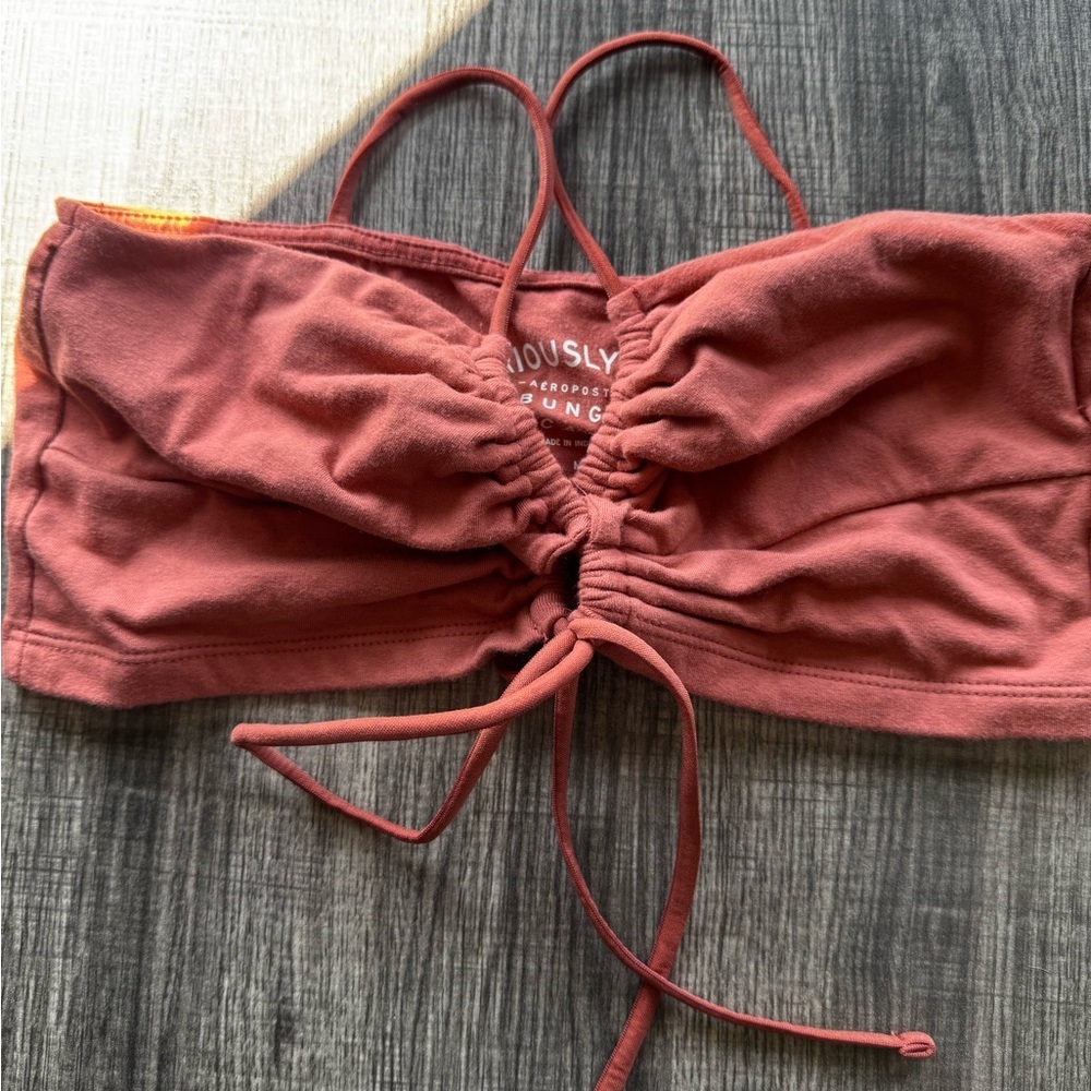 Aeropostale Orange‎ Bungee Cami seriously soft size medium NWOT